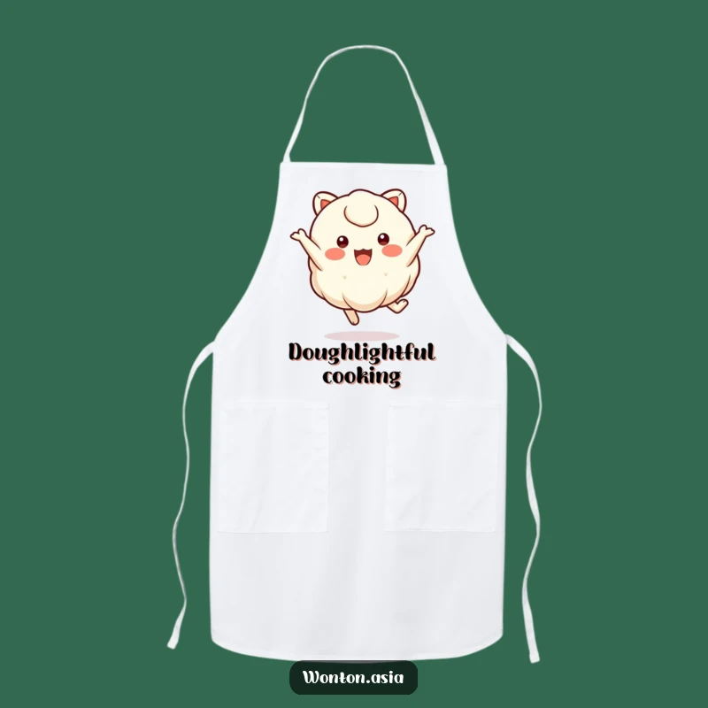 Funny Jumping Wonton Apron: Cook with Joy and Dumpling Delights