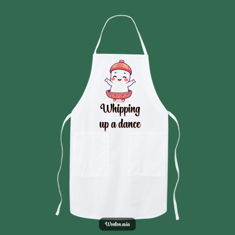 Funny Dim Sum Platter Apron: Playful Chef Dance, Perfect Cooking Gift!