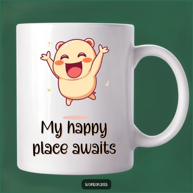 Funny Char Siu Bao Mug: Excited Dumpling Joy, Perfect Humorous Gift!