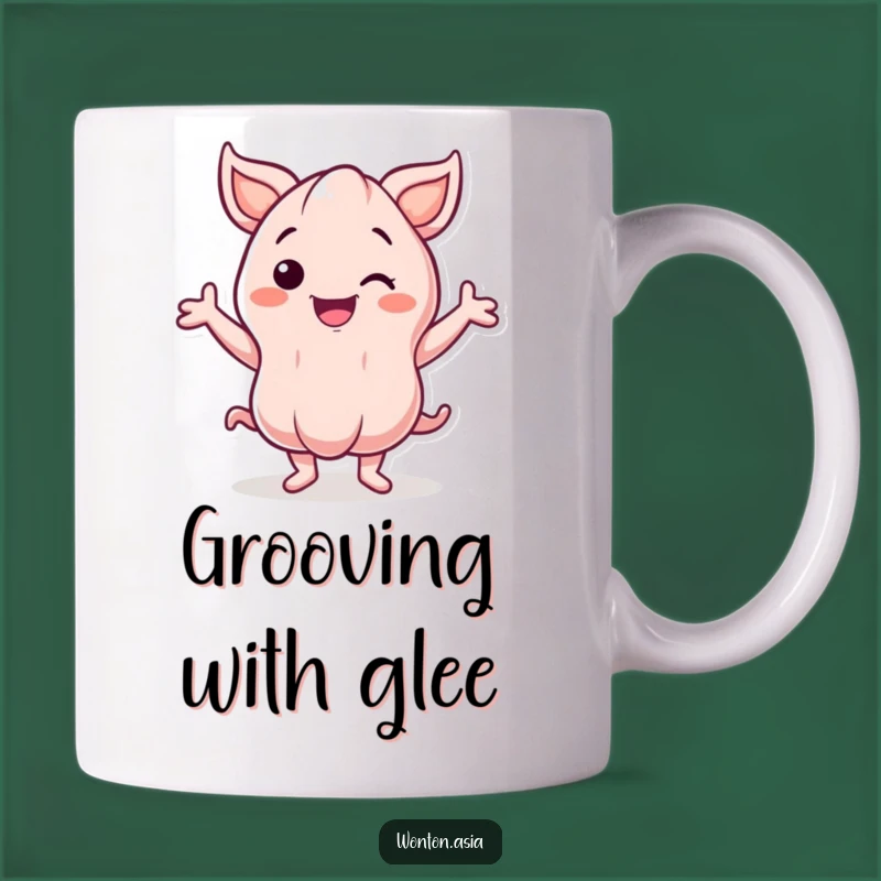 Funny Dancing Wonton Mug: Groove with Joy, Perfect Gift for Dancers!