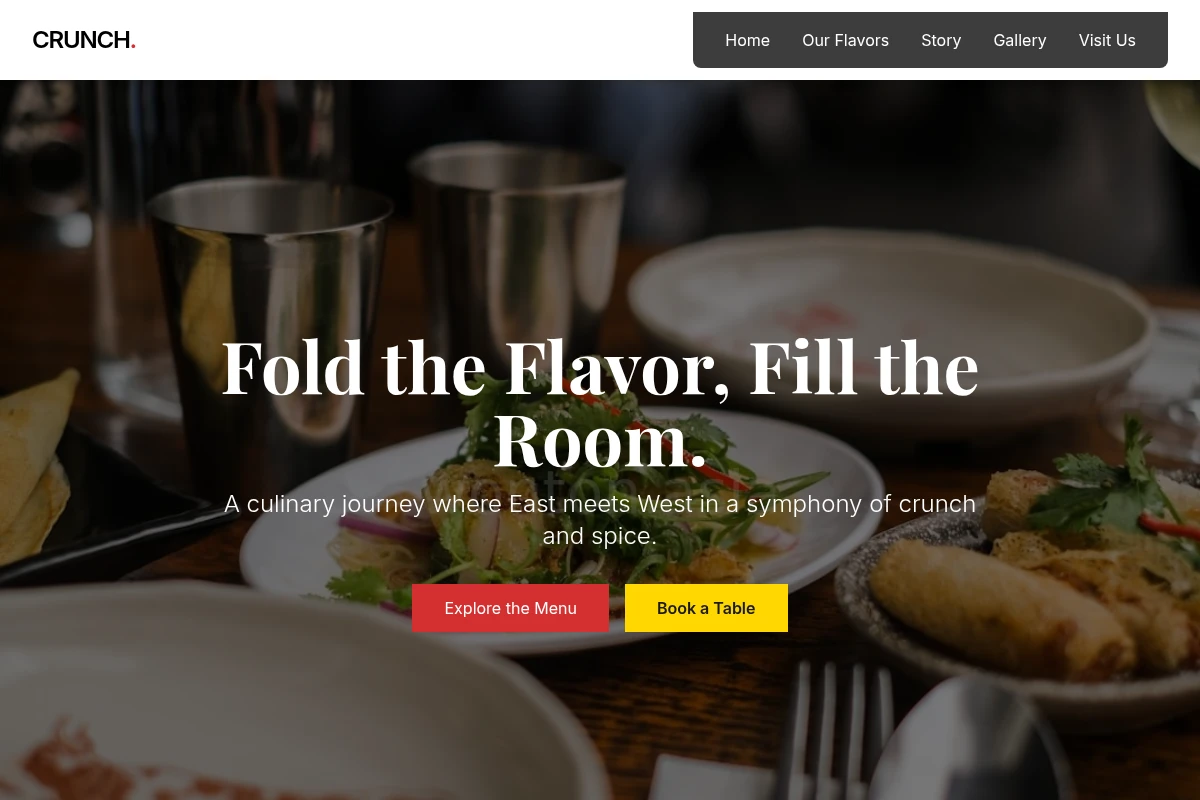 Crunch Asian Fusion Food
