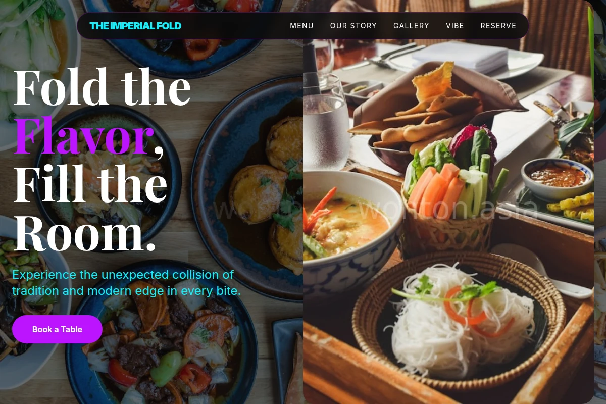 Savory Asian Fusion Food