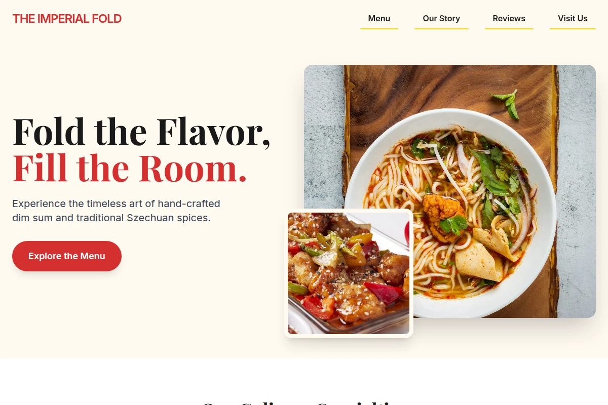Authentic Chinese Food