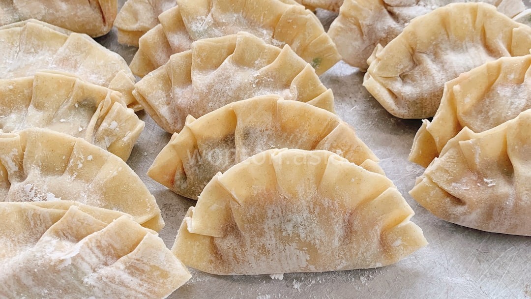 Chef preparing dumplings