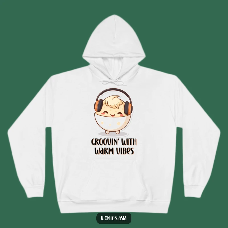 Funny Congee Bowl Hoodie: Cozy Music Vibes, Perfect Warm Gift!