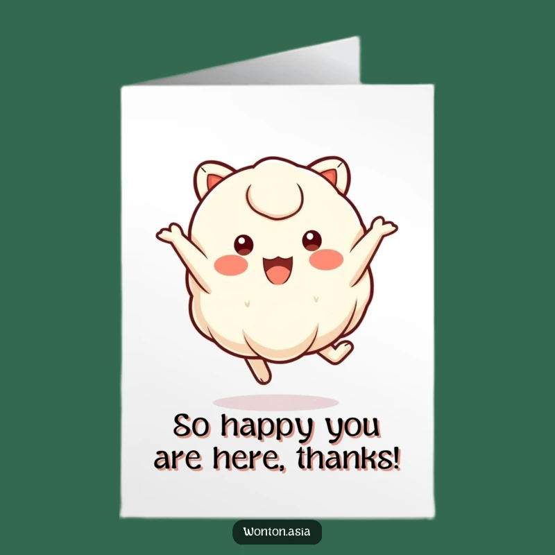 Funny Free Printable Wonton Thank You Card - Joyful Gratitude Downloadable
