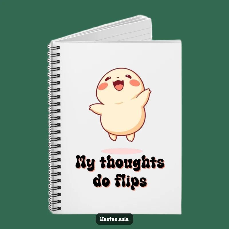 Funny Cheerful Wonton Notebook - Dumpling Journal & Hilarious Diary