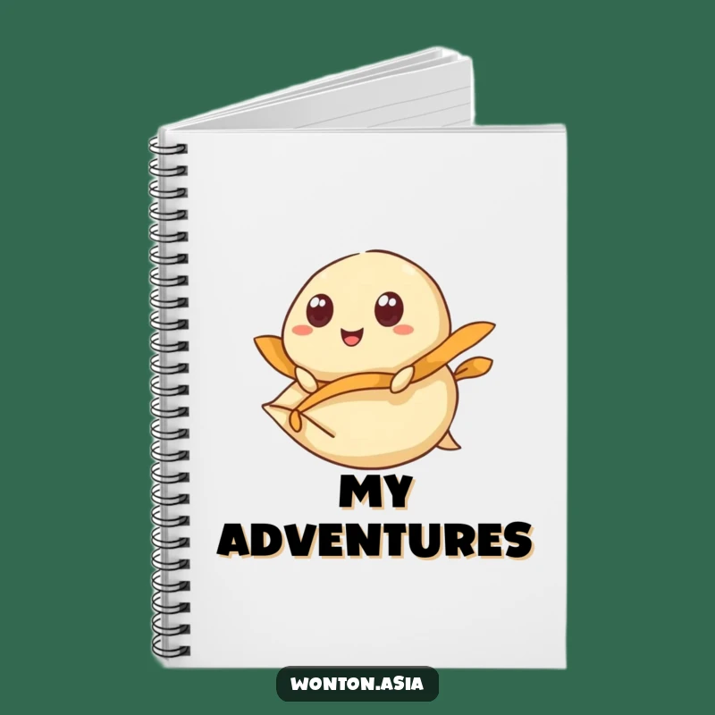 Funny Flying Dumpling Wonton Notebook: Jot Down Your Adventures!
