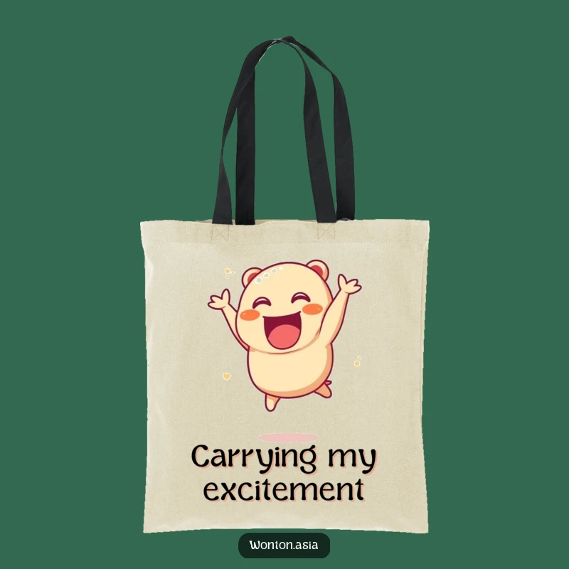Funny Char Siu Bao Tote Bag: Joyful Dumpling Carry-All, Perfect Shopping Gift!