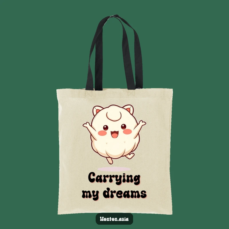 Funny Jumping Wonton Tote Bag: Carry Your Goodies with Joy